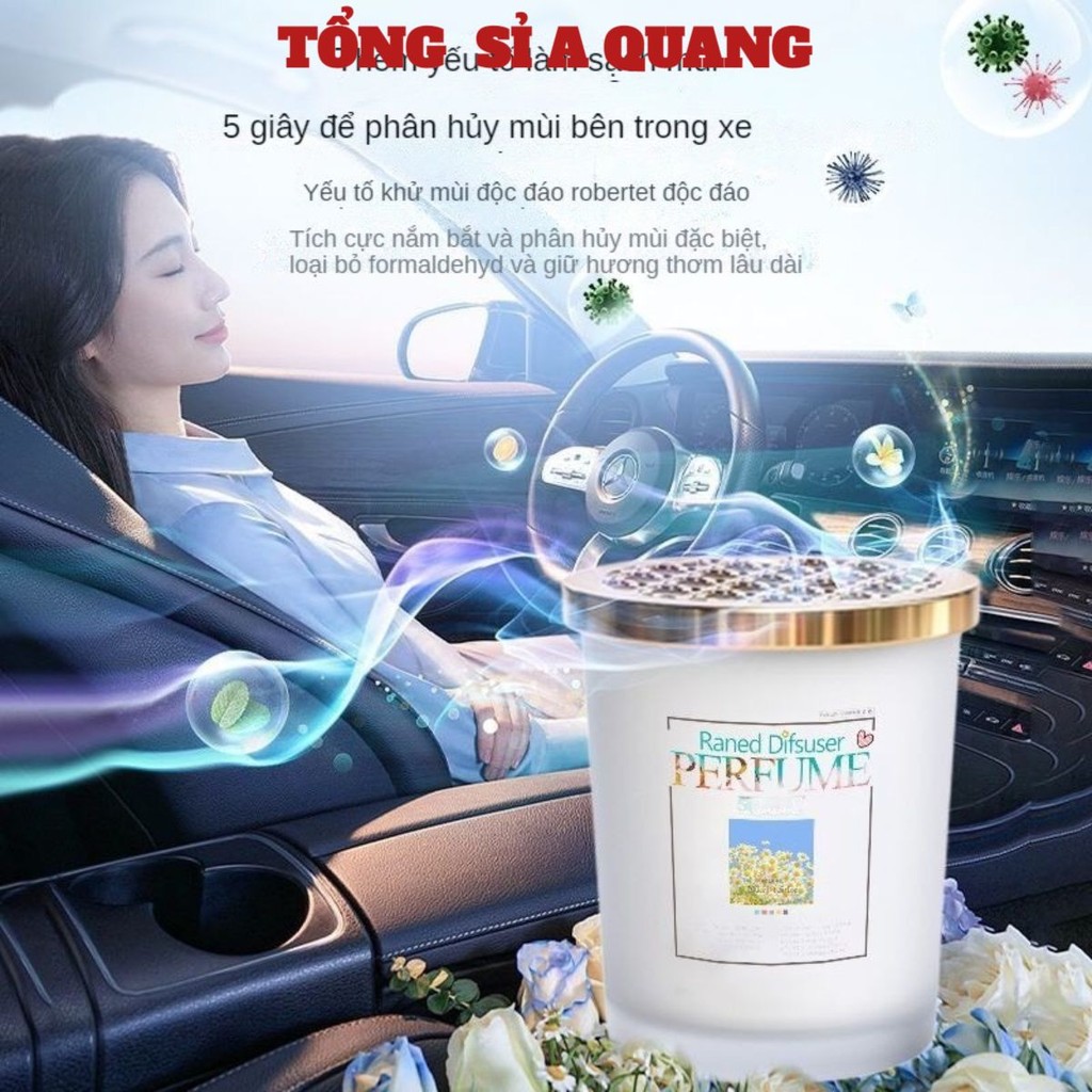 Sáp khử mùi thơm phòng, nhà vệ sinh, xe hơi Perfume thư giãn giảm stress lưu hương thơm dài lâu