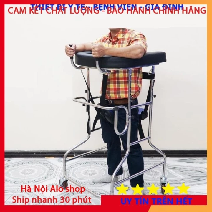 Khung Tập Đi Cho Người Tai Biến, Khung Tập Đi Cho Người Già, Khung Phục Hồi Chức Năng, inox bền đẹp
