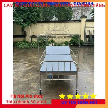GIƯỜNG BỆNH NHÂN INOX NÂNG ĐẦU - TIÊU CHUẨN CƠ BẢN, giống như ở bệnh viện Hàng C.TY