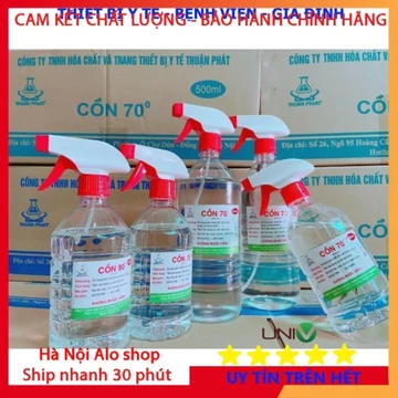 Cồn 70, 90 Độ có Vòi Xịt Thuận Phát Dùng Để Sát Khuẩn Tiệt Trùng Trong Y Tế, SPA Hàng C.TY