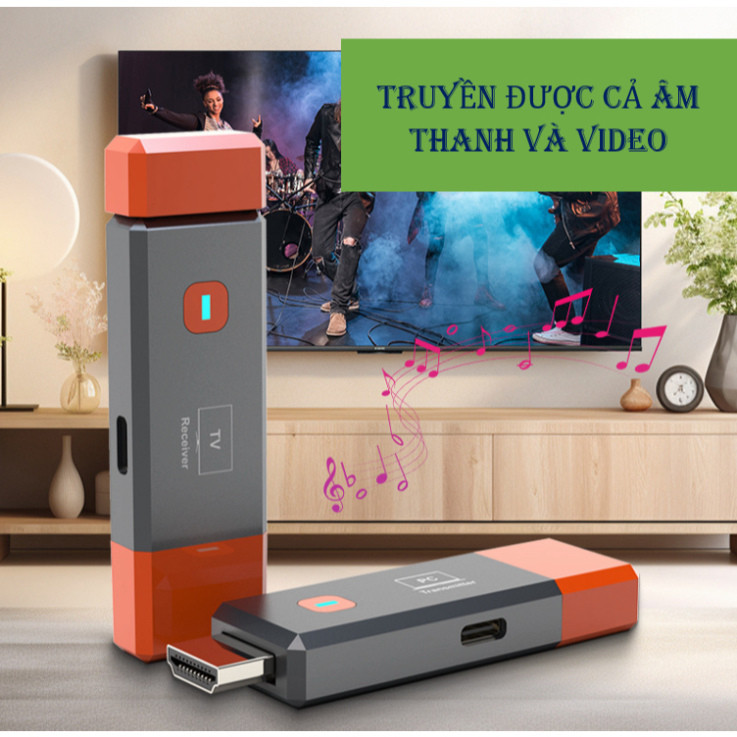 HDMI không dây 1080P 50m cho máy ảnh Máy tính xách tay PC