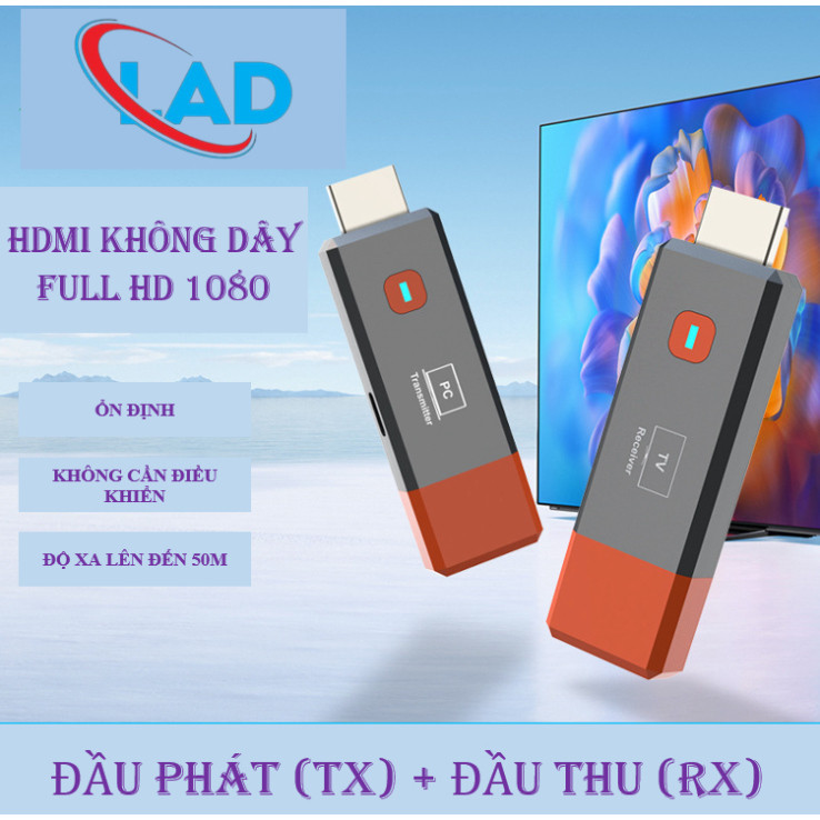 HDMI không dây 1080P 50m cho máy ảnh Máy tính xách tay PC5