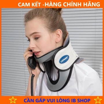 Đai Hơi Kéo Dãn Cổ,Đai Nẹp Cổ,Đai Định Hình Cổ Hỗ Trợ Thái Hóa Đốt Sống Cổ,Thoát Vị Đĩa Đệm LEAMAI.