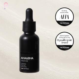 Serum Tẩy Tế Bào Chết Tái Tạo Cho Làn Da Khỏe Mịn The Potions AHA&BHA Serum 30ml