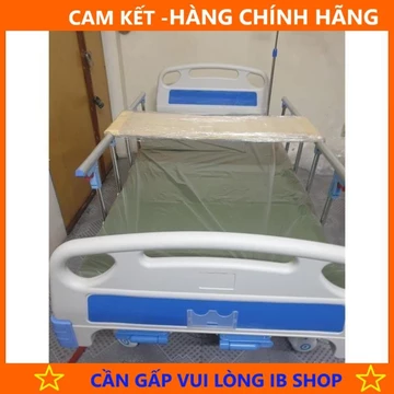 GIƯỜNG BỆNH NHÂN 2 TAY QUAY NÂNG ĐẦU, NÂNG CHÂN (Tặng kèm bàn ăn) bh 12 tháng - Hàng Hãng