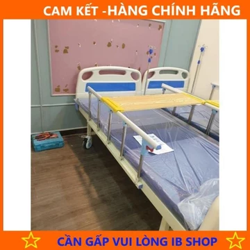 GIƯỜNG Y TẾ, GIƯỜNG BỆNH NHÂN 1 TAY QUAY NÂNG ĐẦU TẶNG KÈM BÀN ĂN - Hàng Hãng