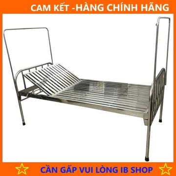GIƯỜNG BỆNH NHÂN INOX NÂNG ĐẦU - TIÊU CHUẨN CƠ BẢN, giống như ở bệnh viện - Hàng Hãng