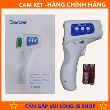 HÀNG CTY - Nhiệt kế đo trán không tiếp xúc Berrcom JXB-178 - Nhiệt kế điện tử hồng ngoại - Hàng Hãng