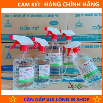 Cồn 70, 90 Độ có Vòi Xịt Thuận Phát Dùng Để Sát Khuẩn Tiệt Trùng Trong Y Tế, SPA - Hàng Hãng