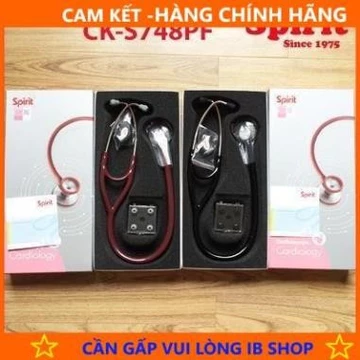 Ống nghe y tế Spirit nghe tim mạch cao cấp CK-S748PF (màu ngẫu nhiên, cần chọn màu ib shop)