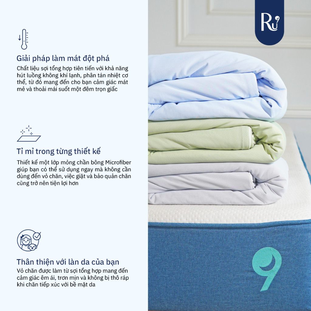 Ảnh Chăn Lạnh Ice Blanket Ru9 | Nguyên Liệu Từ Bông Microfiber 2