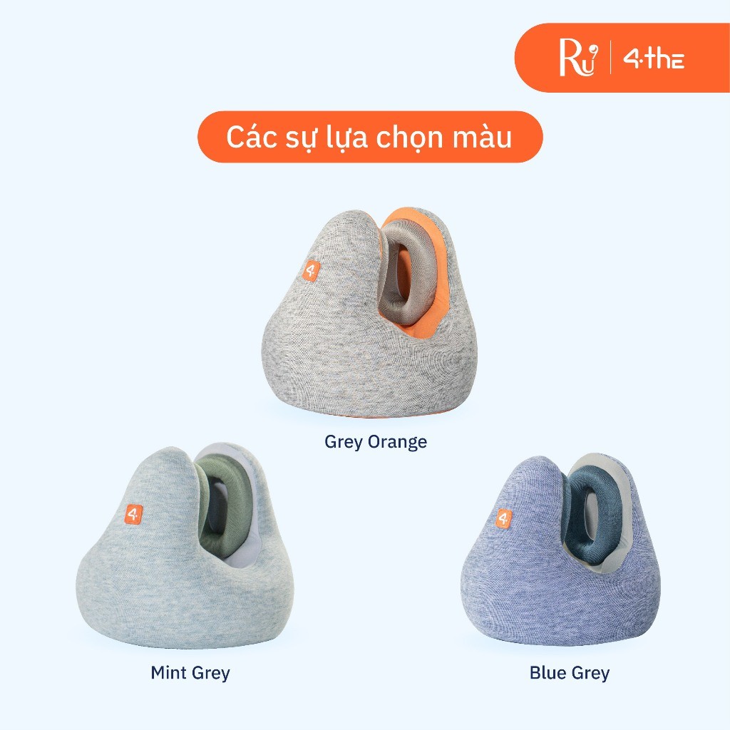 Ảnh Gối Cổ Giảm Âm 4The - Noise Cancelling Pillow | Gối Cổ Du Lịch Cao Cấp Thoải Mái | 3 Màu Sắc 2