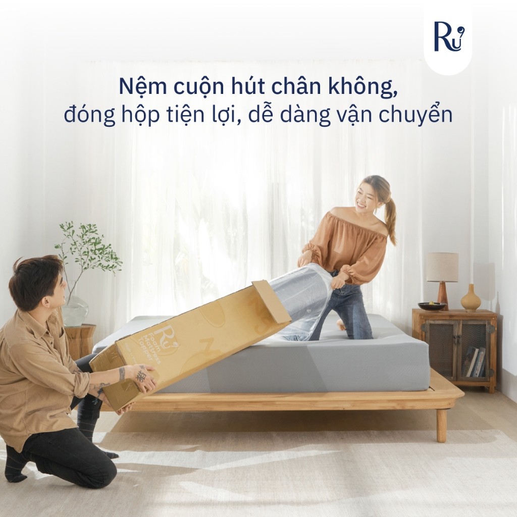 Ảnh Nệm Cuộn Trải Sàn Cao Cấp (Foam Topper) Ru9 | Thoải Mái Mọi Nơi | Lớp Foam Nâng Đỡ | 7 Kích Thước 3