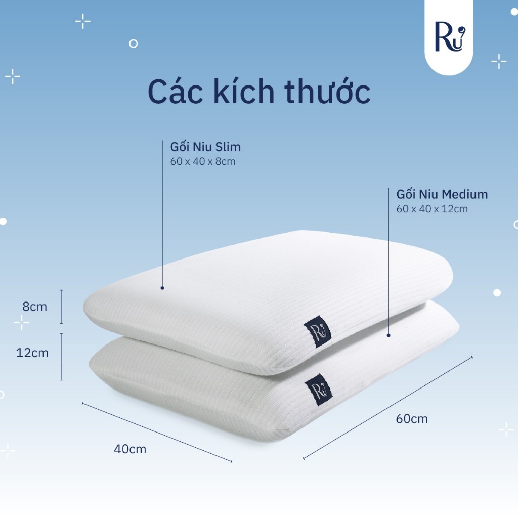 Ảnh Gối Niu Cao Cấp Ru9 - Công Nghệ Đột Phá Graphene Foam | Chất Liệu Foam Mềm Mại 2