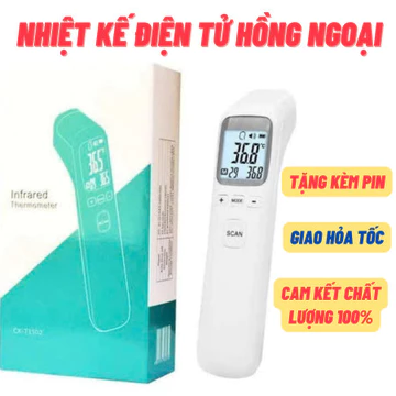 [HỎA TỐC] Nhiệt kế điện tử nhiệt kế hồng ngoại máy đo nhiệt độ máy đo thân nhiệt CK-T1803 hàng chính hãng bảo hành
