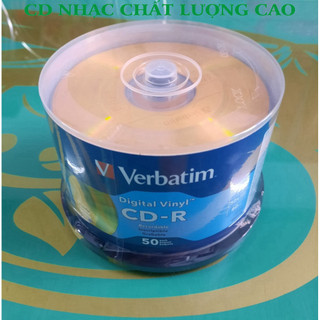 ĐĨA CD Trắng Verbatim AZO màu vàng dùng ghi audio chất lượng cao cdnhacsaigon