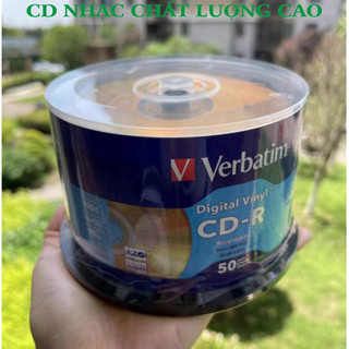 ĐĨA CD Trắng Verbatim AZO màu vàng dùng ghi audio chất lượng cao cdnhacsaigon