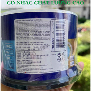 ĐĨA CD Trắng Verbatim AZO màu vàng dùng ghi audio chất lượng cao cdnhacsaigon