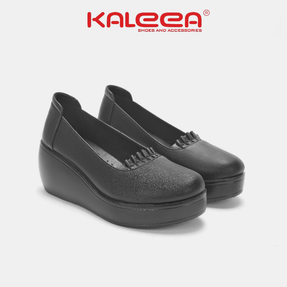 Ảnh Kaleea - Giày Cao Gót Đế Xuồng Chất Da Mềm Đi Nhẹ, Êm Chân Cao 6cm - MO634 2