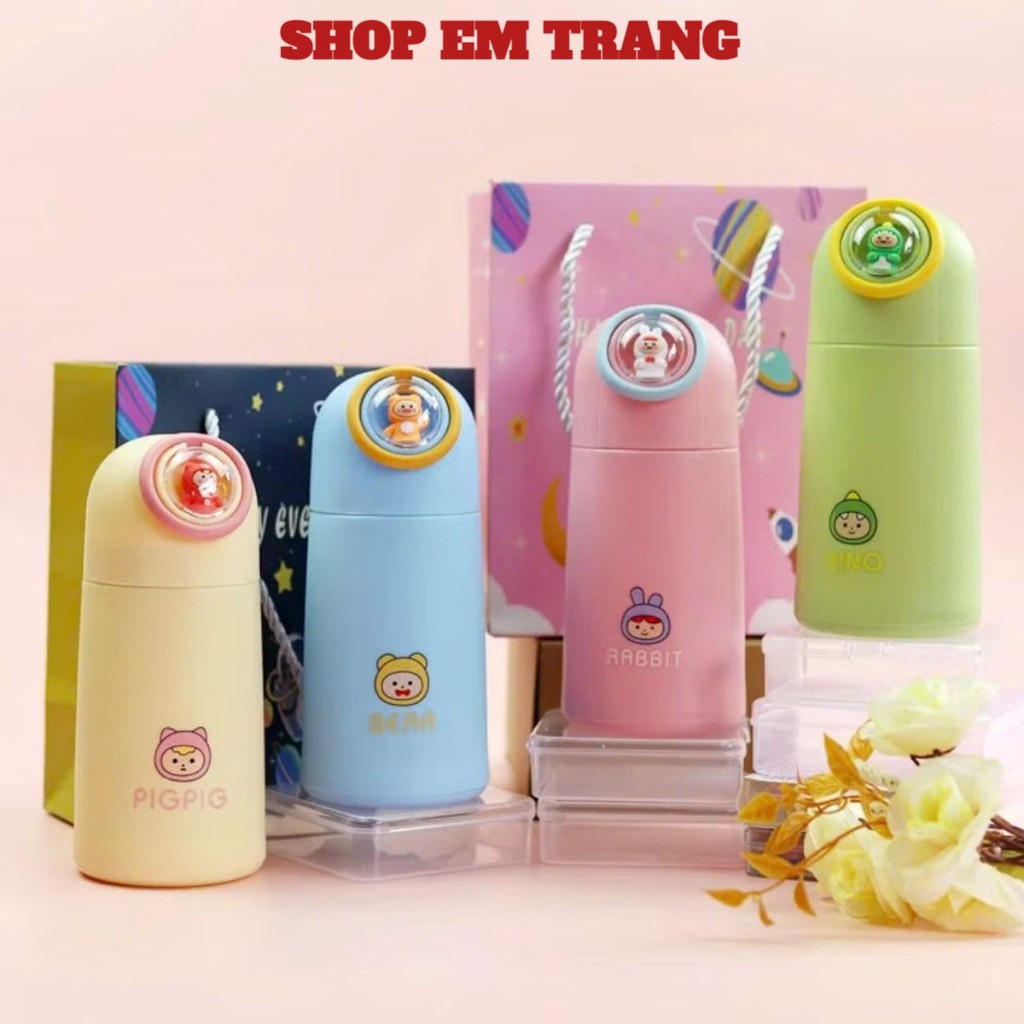 BÌNH THUỶ TINH GIỮ NHIÊT, Bình nước thủy tinh 400ml có quai cầm bọc nhựa cách nhiệt cao CẤP - MA:BINHNUOC