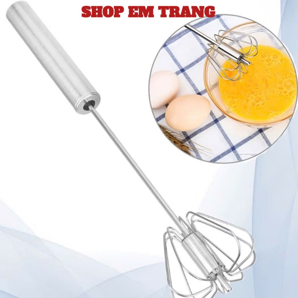 (COMBO 2)Dụng Cụ Đánh Trứng Bán Tự Động Mini Cầm Tay Inox 304, CÂY ĐÁNH TRỨNG TỰ ĐỘNG - MÃ: DANHTRUNG035
