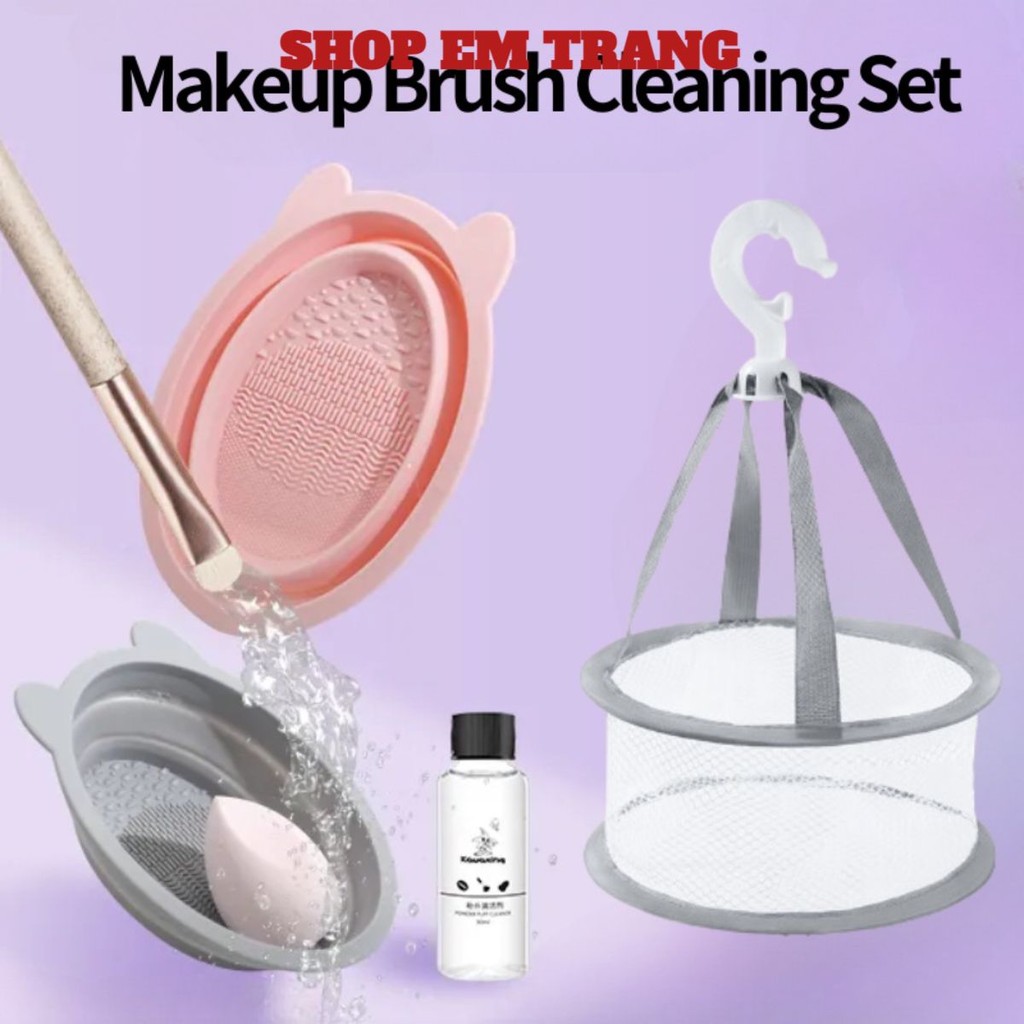 (COMBO 5) Vệ Sinh Cọ Trang Điểm Đa Năng: Giặt Cọ Trang Điểm Bằng Silicon