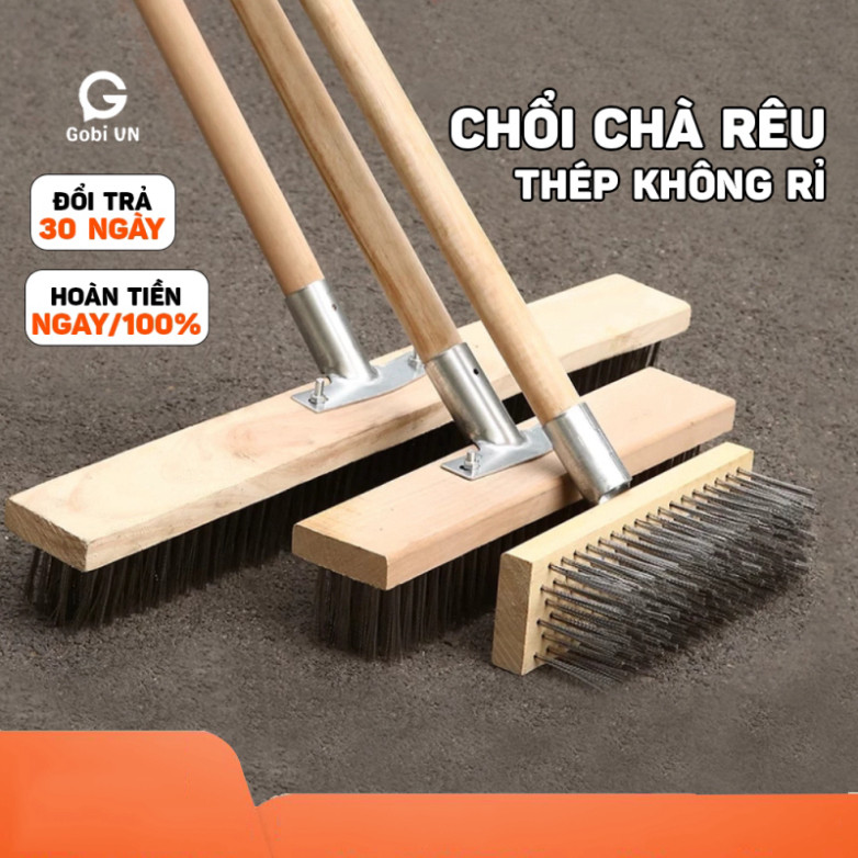 Chổi chà rêu sợi inox 304 không gỉ, chổi sắt chà rong rêu lau chùi và ...