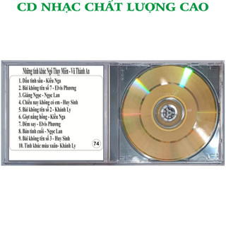 ĐĨA CD 74. TÌNH KHÚC NGÔ THỤY MIÊN - VŨ THÀNH AN chất lượng cao cdnhacsaigon