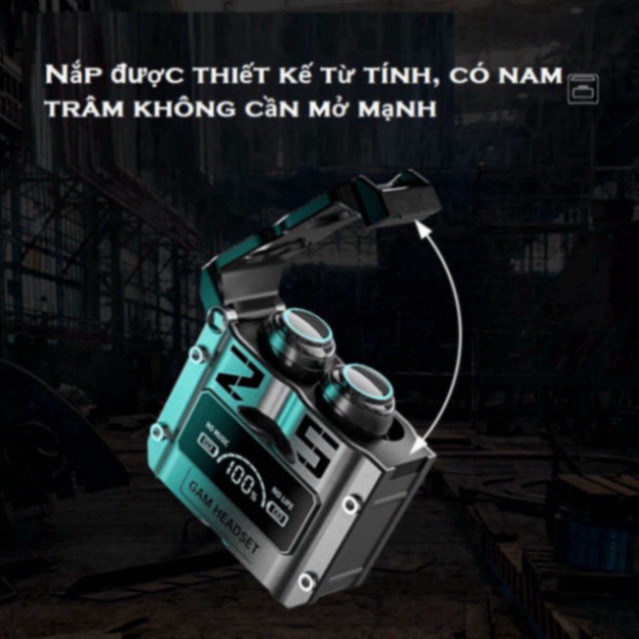 Tai nghe bluetooth M25 phiên bản gaming Tws 5.3,tai nghe không dây chơi game độ chễ thấp âm thanh bass chuẩn màn led tốt