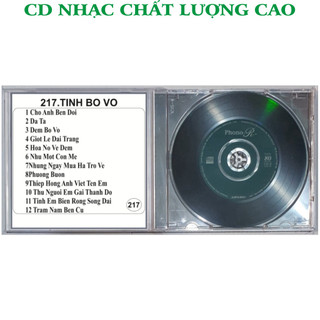 ĐĨA CD 217 -TÌNH BƠ VƠ – NHIỀU CA SĨ chất lượng cao cdnhacsaigon