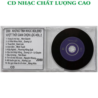 Đĩa CD 2080. NHUNG TINH KHUC BOLERO VUOT THOI GIAN-VOL 2 chất lượng cao0 cdnhacsaigon