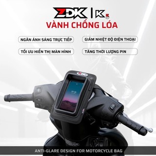 Túi Treo Xe Máy Chống Nước ZDK K1/K5 – Túi Điện Thoại Gắn Ghi Đông, Cảm Ứng Nhạy, Chống Lóa Rung Lắc