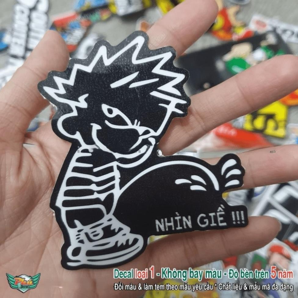 Tem hình dán sticker bựa vui nhộn 