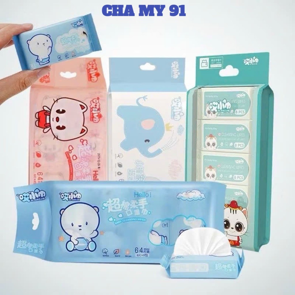 Khăn Ướt Mini, Giấy Ướt Cao Cấp Bỏ Túi, Tiện Lợi, Dễ Dàng Sử Dụng
