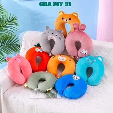 Gối kê cổ chữ U - Gối tựa cổ bông đi máy bay Ô tô du lịch Chống Mỏi Cổ Làm Việc Văn Phòng Hay Đi Du Lịch
