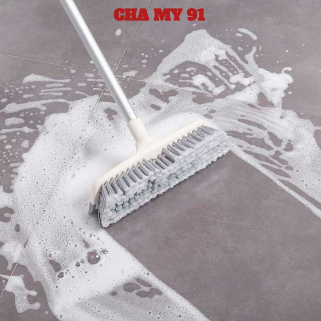 CHỔI GẠT NƯỚC QUÉT SÀN , Cây Chà Sàn Nhà Tắm Đa Năng 2 Trong 1, Chổi Cọ Sàn Gạt Nước Nhà Tắm