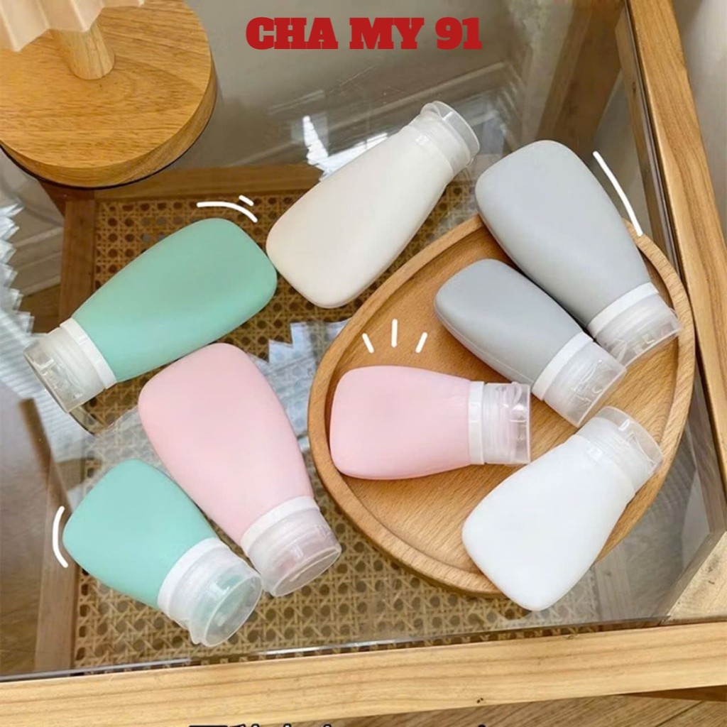 BỘ 3 LỌ CHIẾT SILICON MỀM, Tuýp Silicon Chiết Mỹ Phẩm Du Lịch,Chai Lọ Chiết Đựng Dầu Gội, Sữa Rửa Mặt, Lotion- LOCHIET