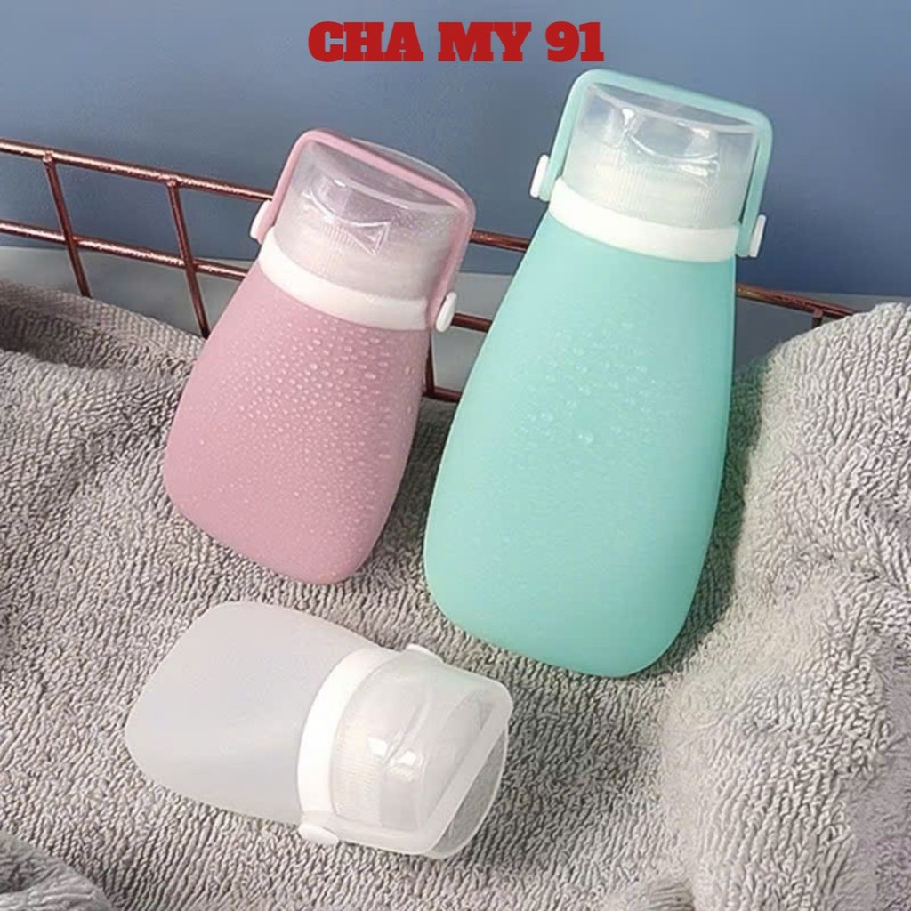 Set 3 Chai Chiết Dầu Gội/ Mỹ Phẩm Dạng Gel, BỘ 3 LỌ CHIẾT SILICON MỀM - MÃ: LOCHIETMYPHAM89