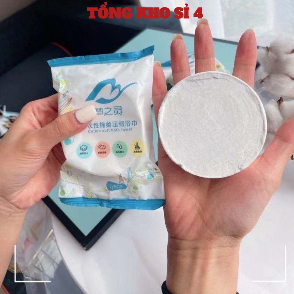 Khăn Tắm Nén Chất Liệu Cotton ( 70x140cm ) , Khăn Tắm Du Lịch Dùng Một Lần Thấm Nước Tốt Tiện Lợi - K209