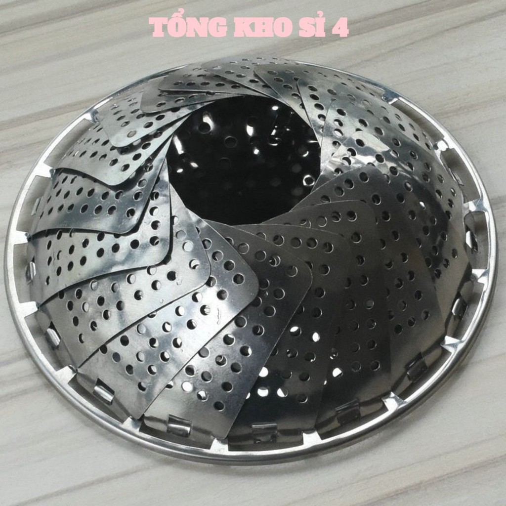 Vỉ hấp, đô xôi inox đa năng, tiện lợi vừa mọi loại nồi, Rổ hấp Inox 304 gấp gọn, dùng hấp thực phẩm tiện lợi , xửng hấp#