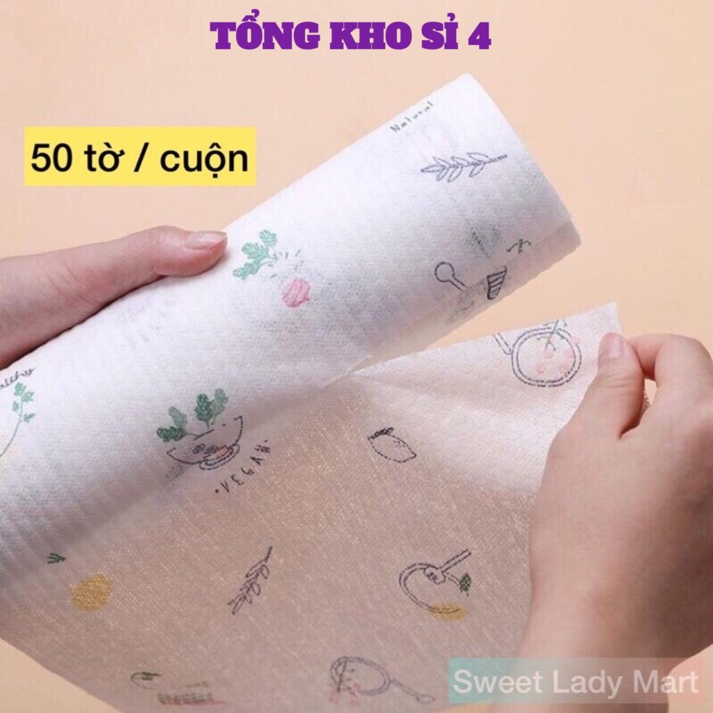 (LOẠI TO) Giấy Lau Bếp Đa Năng Khăn Giấy Đa Năng Lau Bếp Cuộn 40 Tờ