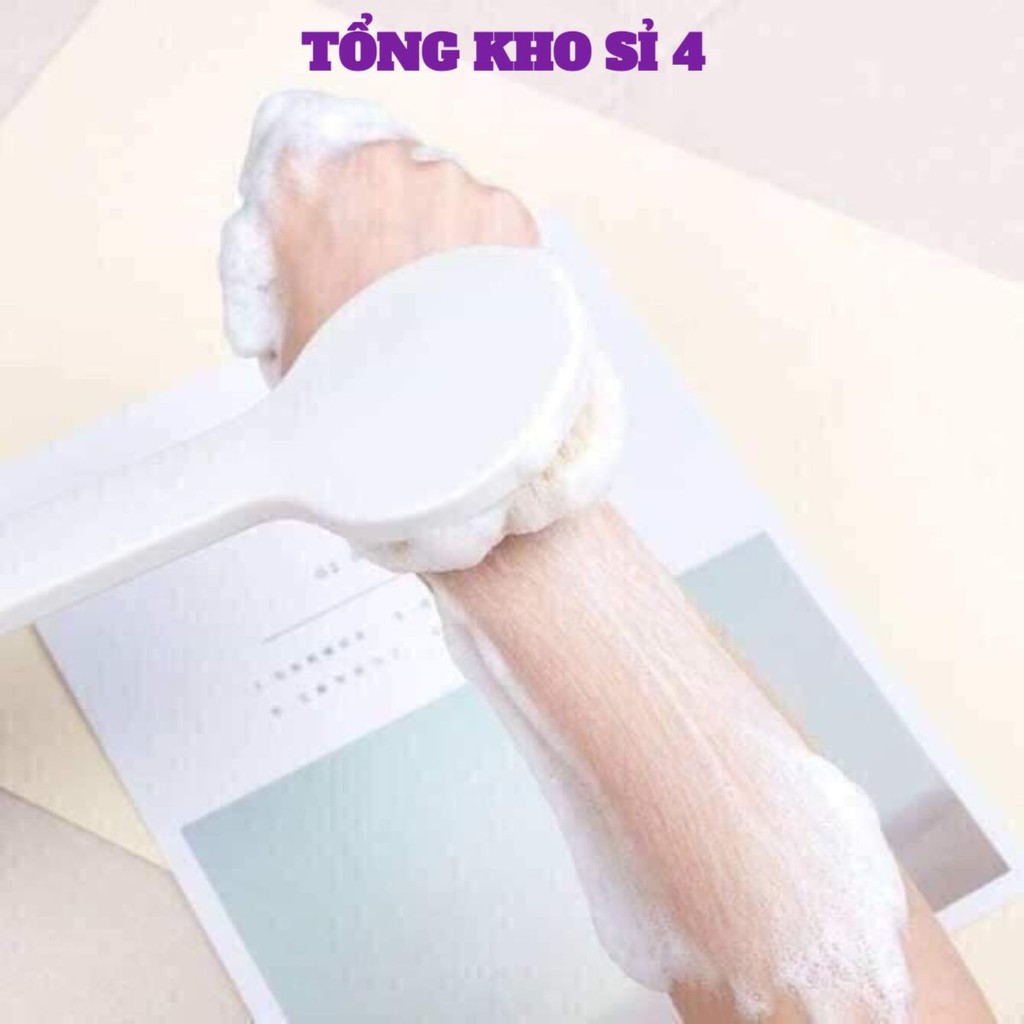 Bàn Chải Tắm Chà Lưng Tẩy Tế Bào Chết Mát Xa Cơ Thể Tay Cầm Dài Tiện Dụng