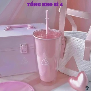 Ly giữ nhiệt 3CE màu xinh, bình giữ nhiệt có tặng kèm ống hút giữ nhiệt lâu