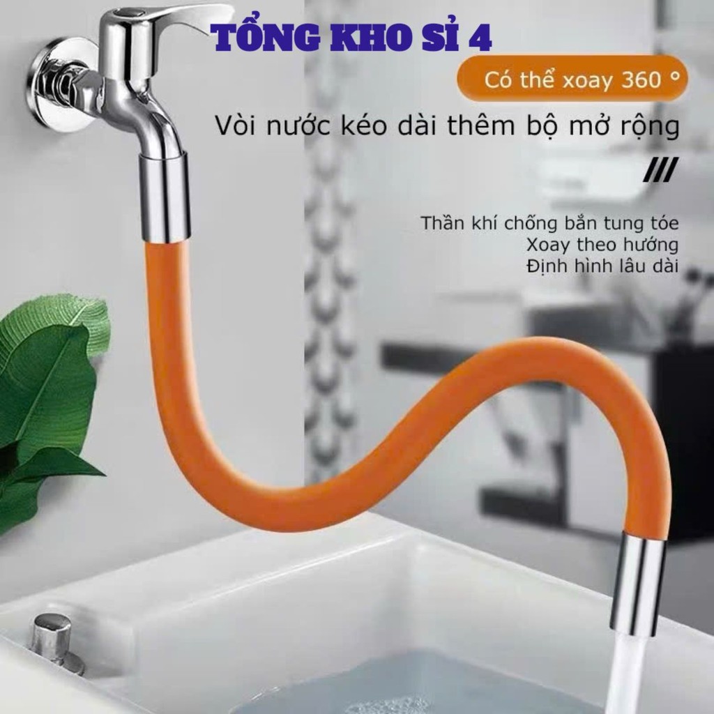 Ống nối vòi nước linh hoạt xoay 360 theo mọi hướng, nước chảy thành dòng, ỐNG NỐI DÀI - MÃ: ONG5446