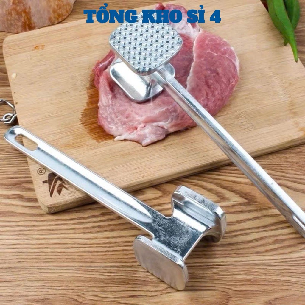 BÚA ĐẬP THỊT , Búa Đập Thịt - Tỏi - Gừng , Dụng Cụ Dằm Thịt 2 Đầu Tiện Dụng - Siêu Rẻ: BUADAPTHIT25