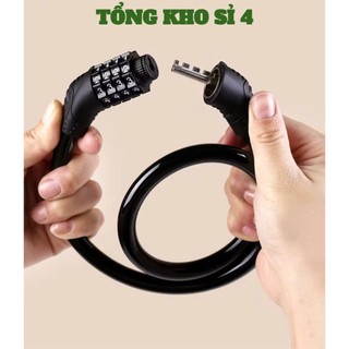 KHÓA XE ĐẠP, XE MÁY SỐ CHỐNG TRỘM , Khoá xe đạp, phụ kiện xe đạp khóa dây chống trộm loại xịn MK 4 số cao cấp khóa xe