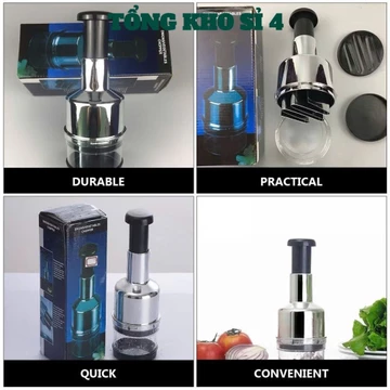 Dụng Cụ Dập, Xay Hành Tỏi, Ớt Dụng Cụ Nhà Bếp, DẬP TỎI INOX - MÃ: DAPHANHTOI96