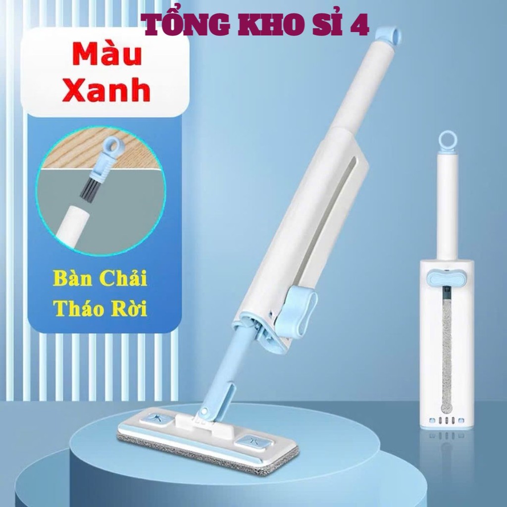 Cây Lau Đa Năng Cầm Tay, CHỔI LAU TỰ VẮT MINI - MÃ: CAYLAUDANANG76
