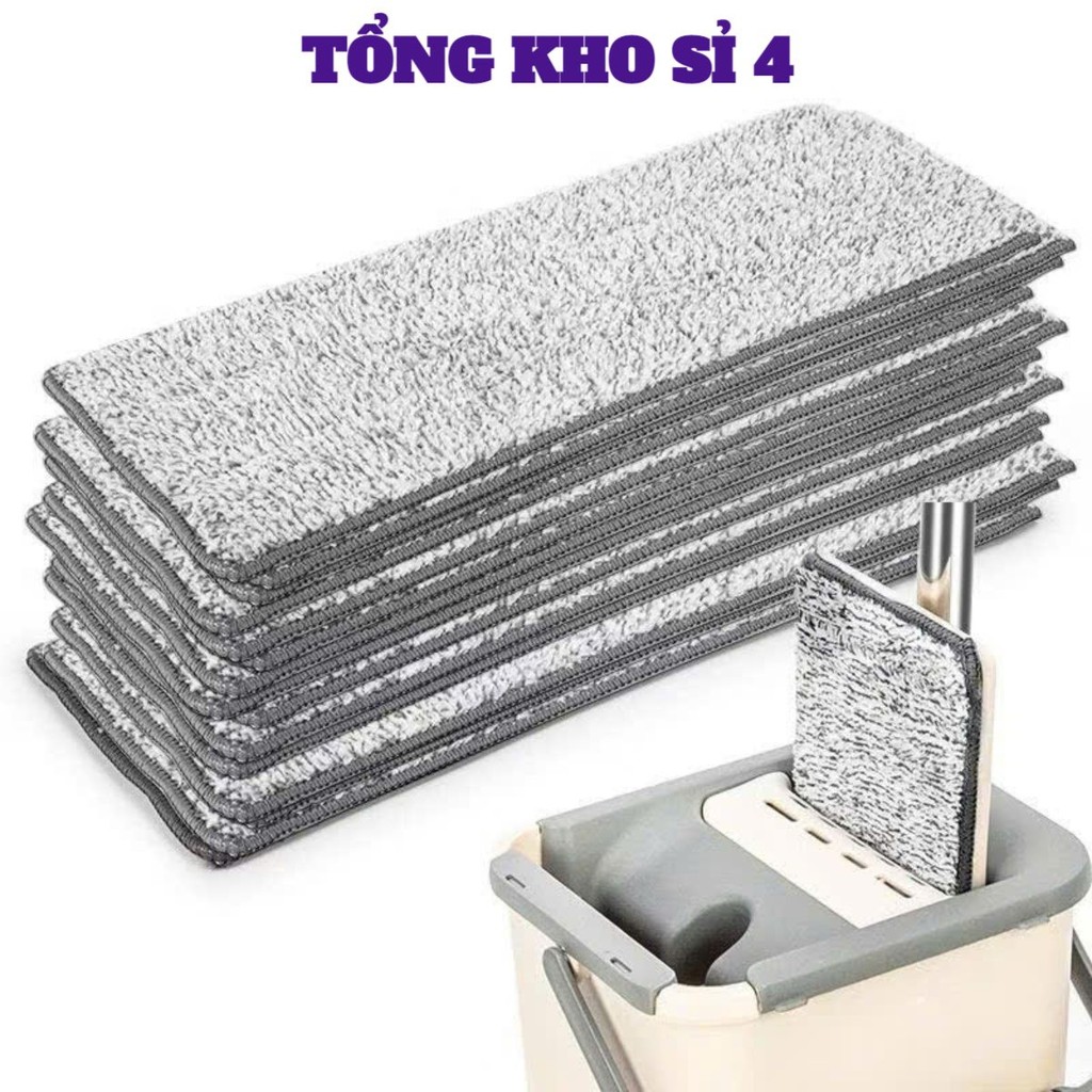 [COMBO 10]MIẾNG VẢI LAU NHÀ, Miếng Vải Lau Nhà Thay Thế Cây Chổi Lau Nhà, Bông Lau Nhà Hình Chữ Nhật - MÃ: CAYLAUNHA