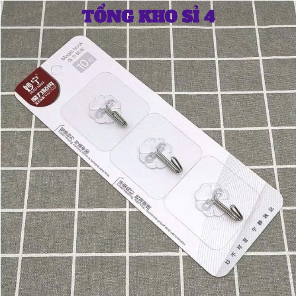 [COMBO 10]SET 3 MÓC DÁN TƯỜNG, Móc Dính Cường Lực Thần Thánh Siêu Dính Đa Năng - MÃ: MOCDINHTUONG7854